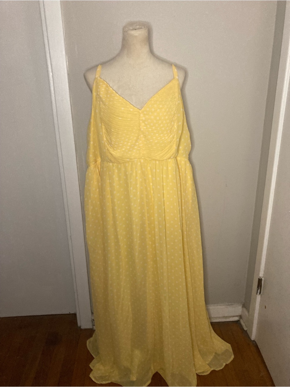 Torrid Yellow Polka Dot Dress